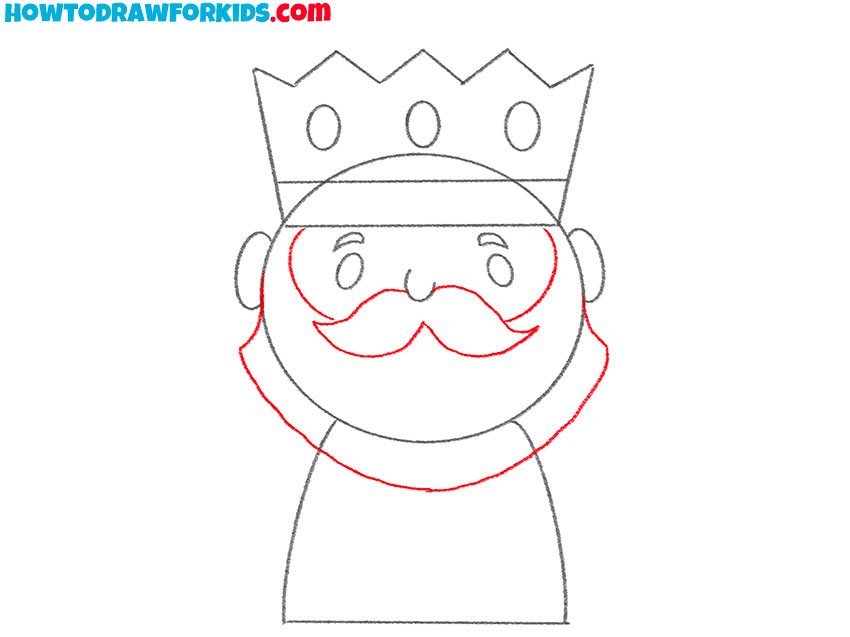 how to draw a king for kids easy