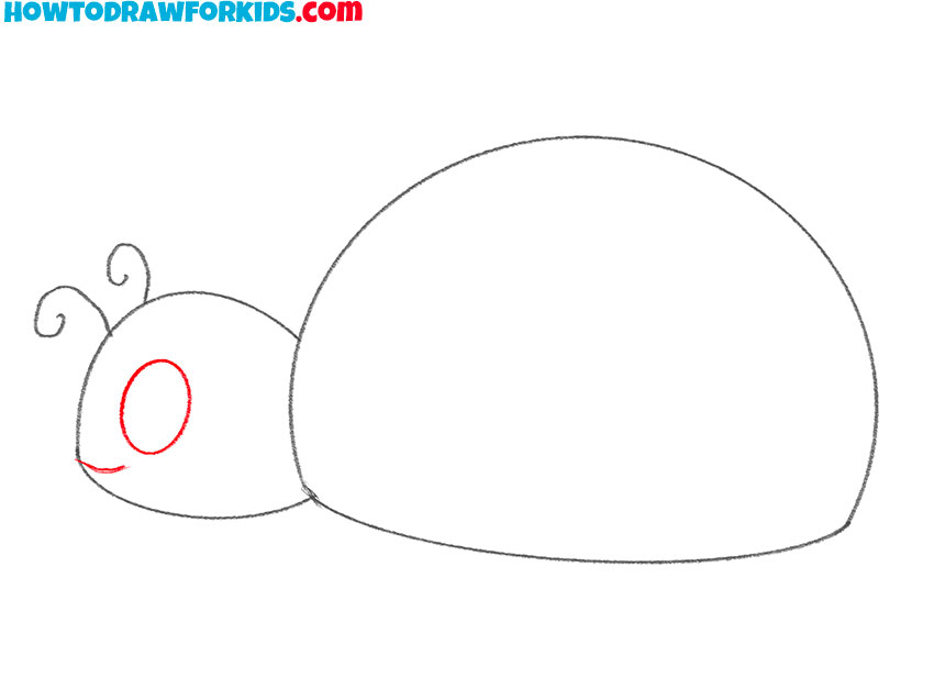 how to draw a ladybug for kids easy