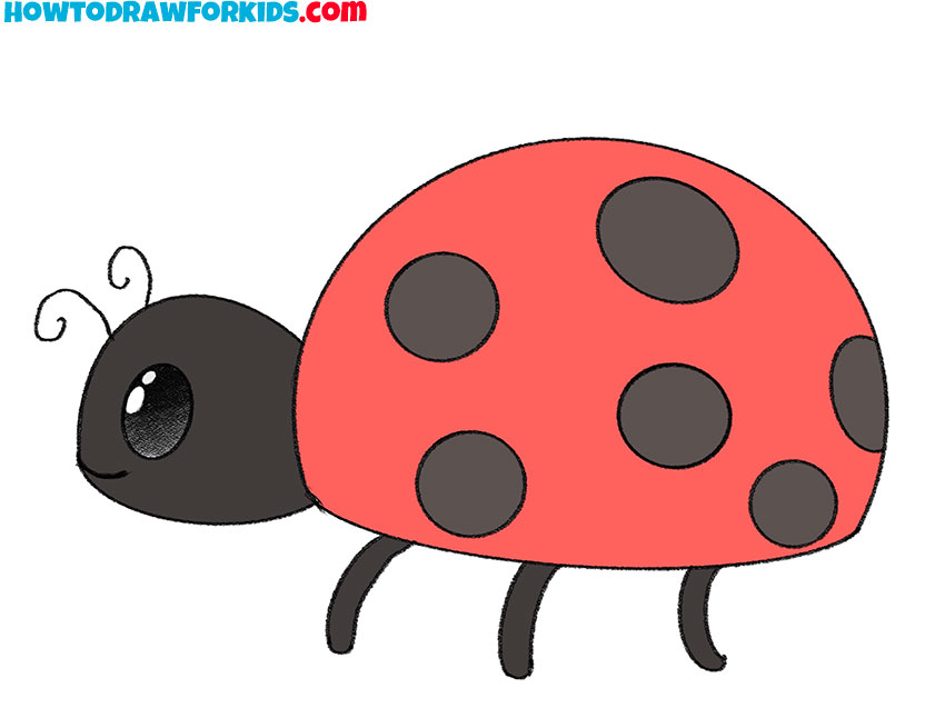 how to draw a ladybug step by step easy