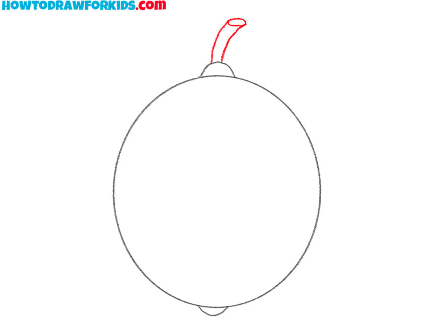 how to draw a lemon easy step by step