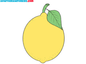 How to Draw a Lemon - Easy Drawing Tutorial For Kids
