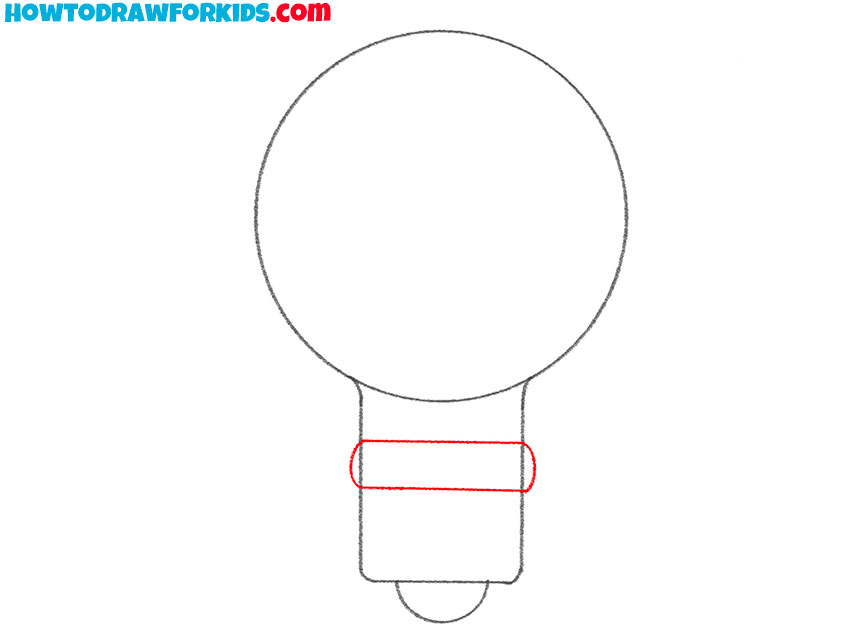 how to draw a light bulb for kids easy