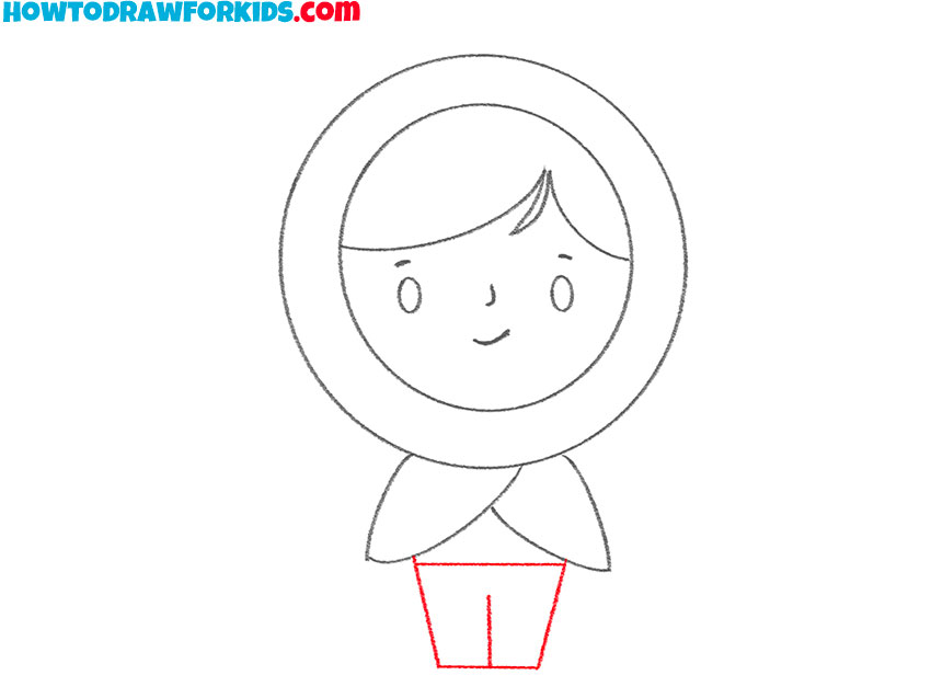 how to draw a little red riding hood for kids easy