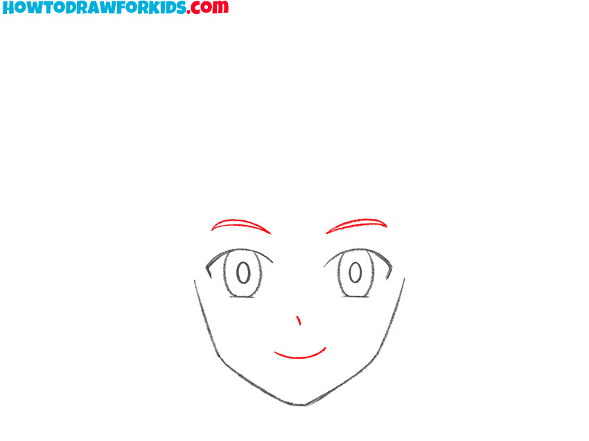 how to draw a manga face easy step by step