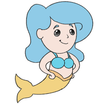 How to Draw a Mermaid Girl