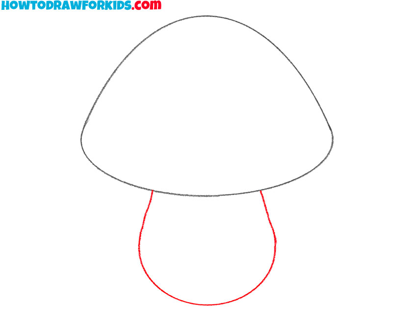 how to draw a mushroom easy for kids