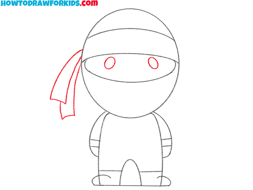 how to draw a ninja for kids easy