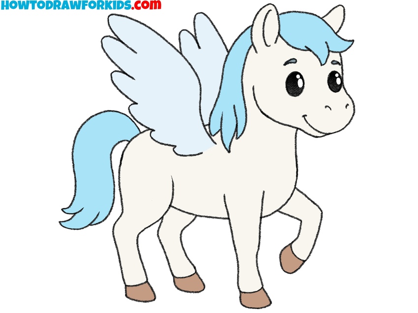 how to draw a pegasus featured image