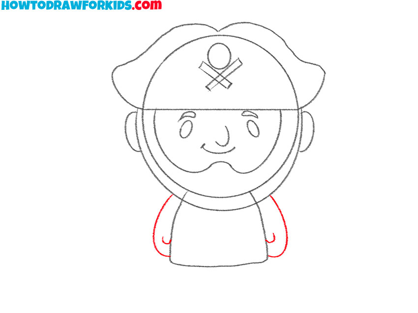 how to draw a pirate for kids easy