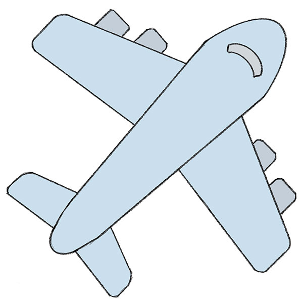 How to Draw an Easy Plane