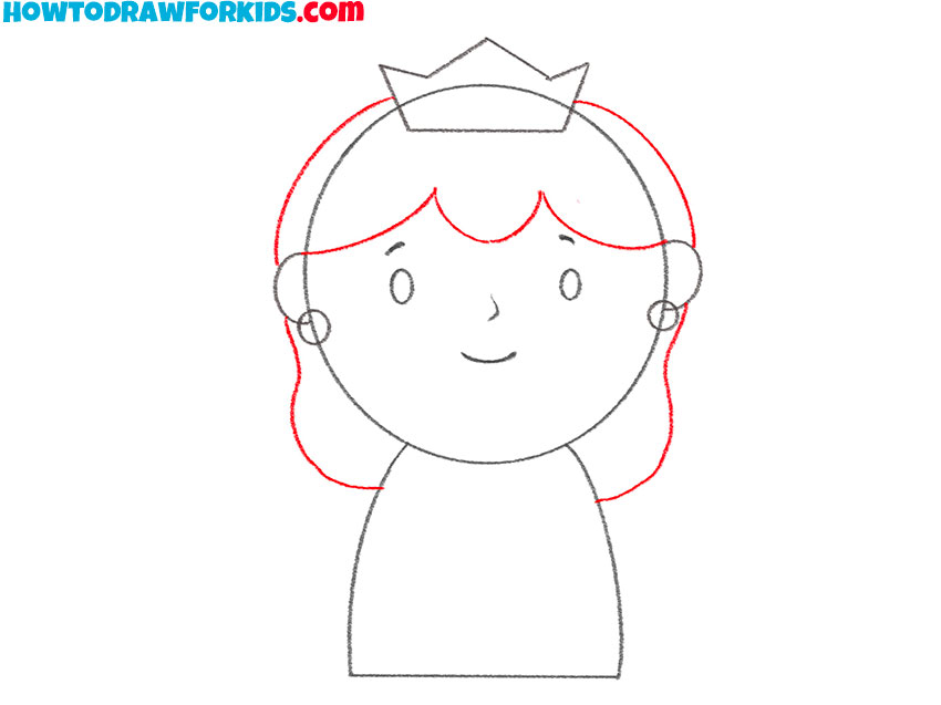 how to draw a princess for kids easy