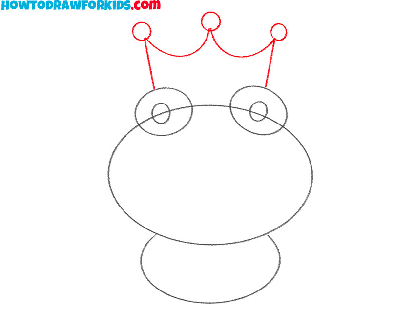 how to draw a princess frog easy step by step