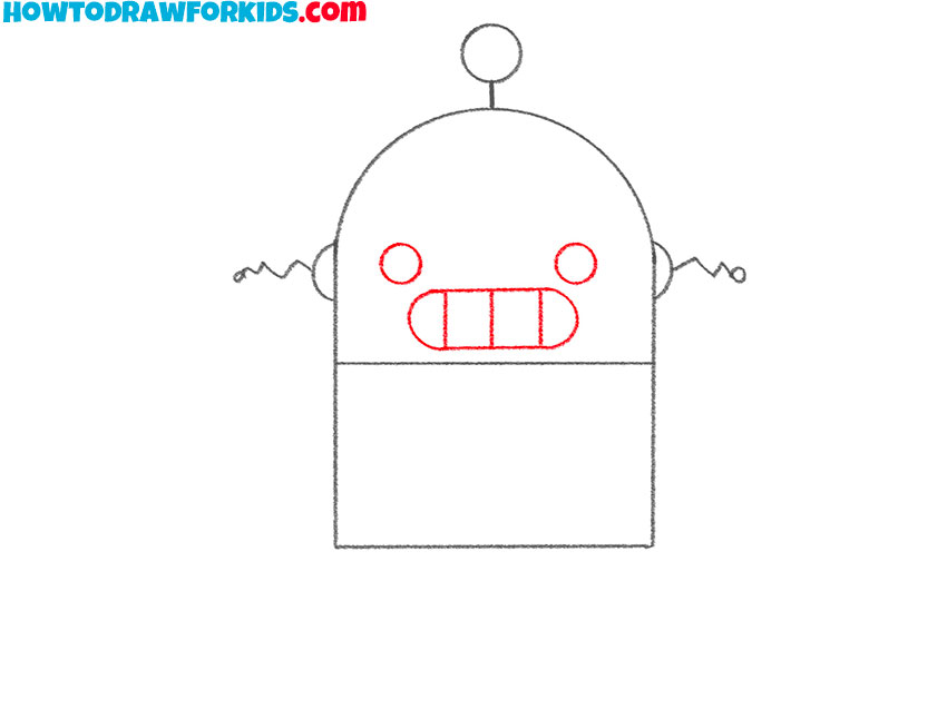 how to draw a robot easy step by step