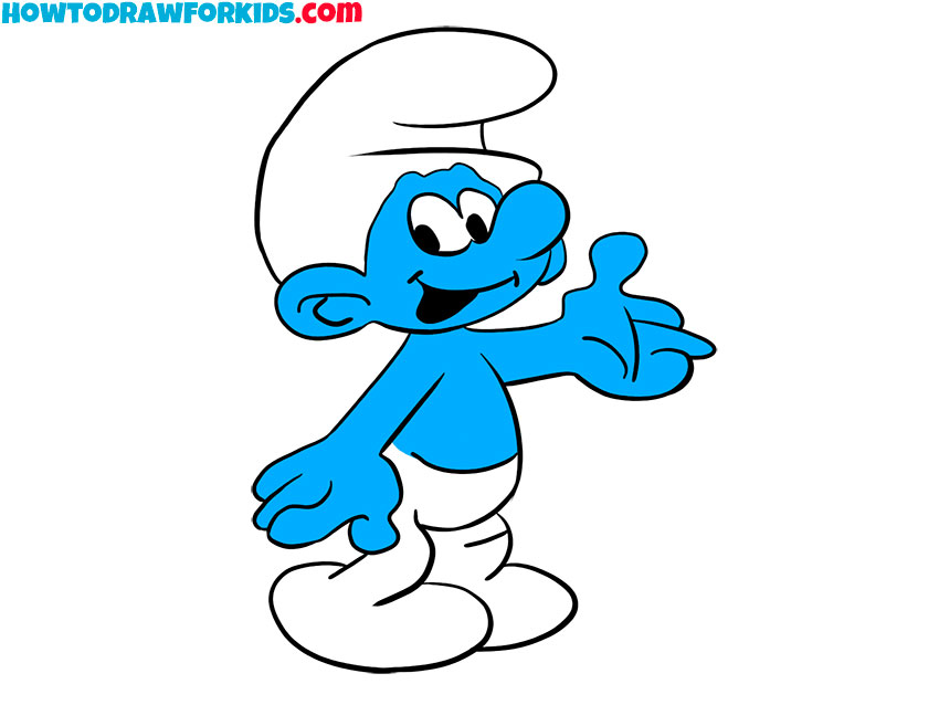 how to draw a smurf featured image