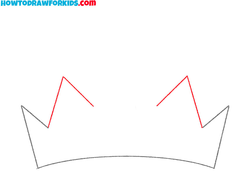 how to draw a tiara easy step by step