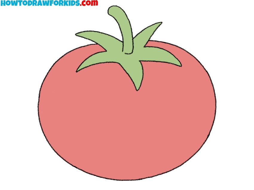 how to draw a tomato featured image