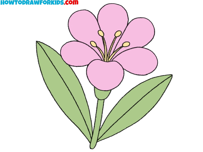 how to draw a tropical flower featured image