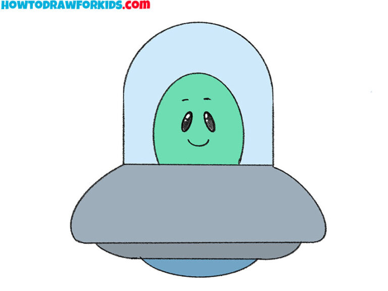 How to Draw a UFO - Easy Drawing Tutorial For Kids