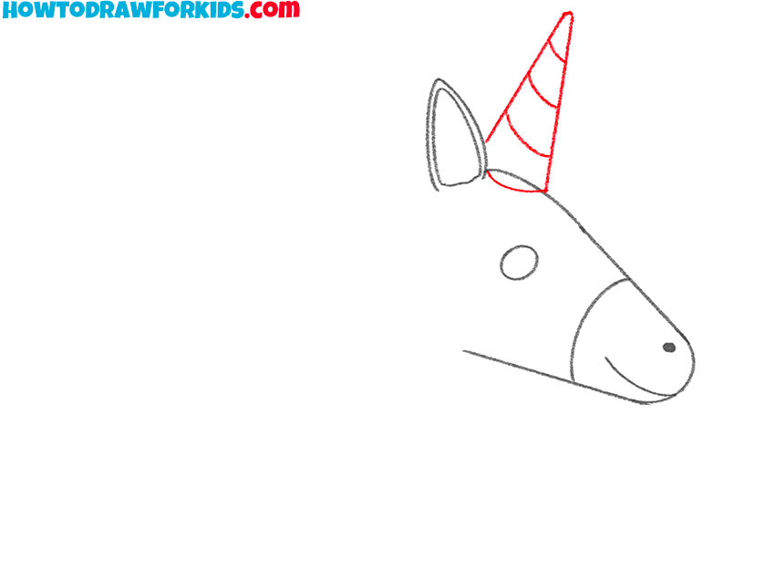 how to draw a unicorn head for kids easy