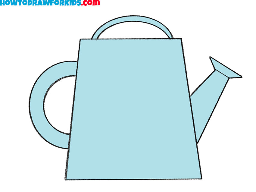 how to draw a watering can featured image