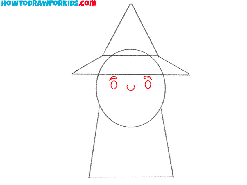 how to draw a wizard easy for kids