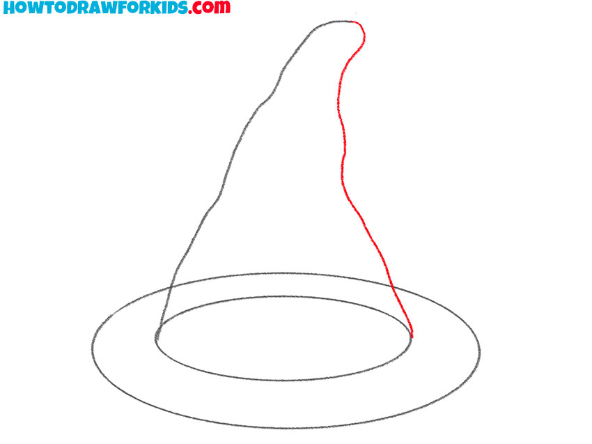 how to draw a wizard hat easy step by step