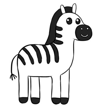 How to Draw a Zebra Easy
