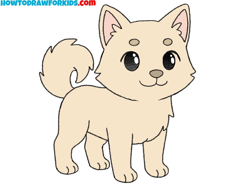 how to draw an anime dog featured image