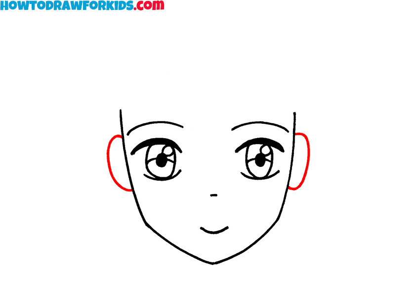 how to draw an anime face easy