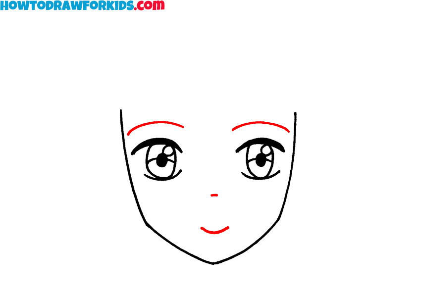how to draw an anime face for beginners
