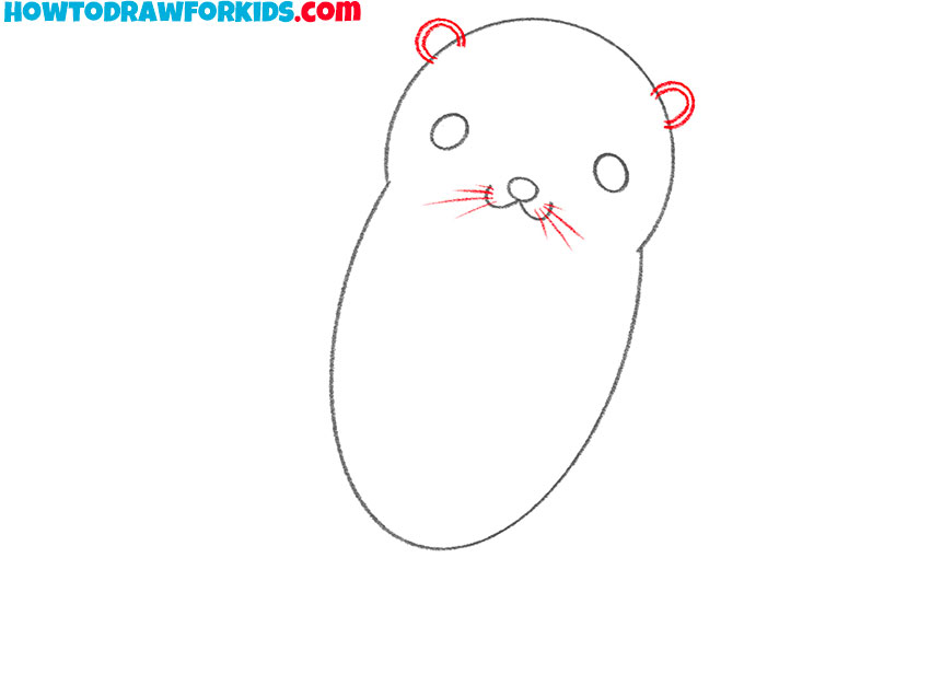 how to draw an otter easy step by step