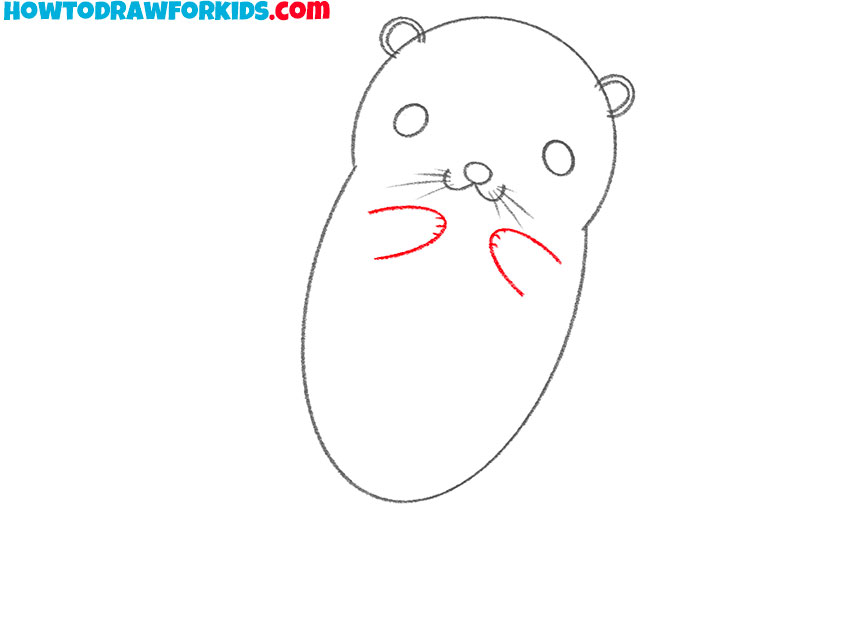 how to draw an otter for kids easy