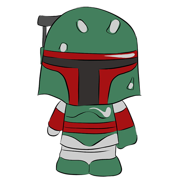 How to Draw Boba Fett Easy Drawing Tutorial For Kids