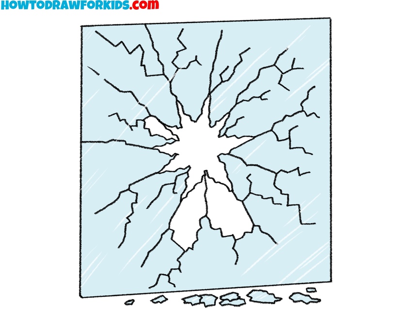 how to draw broken glass featured image