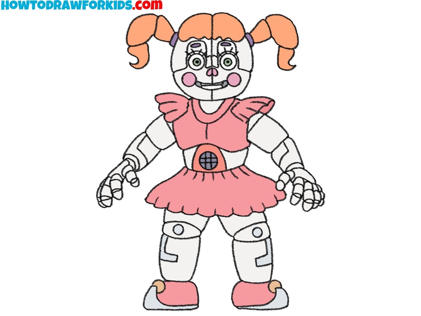 how to draw circus baby featured image