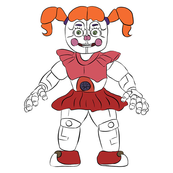 How to Draw Circus Baby