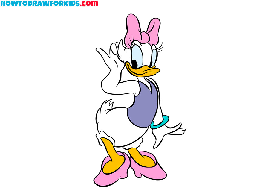 how to draw daisy duck featured image