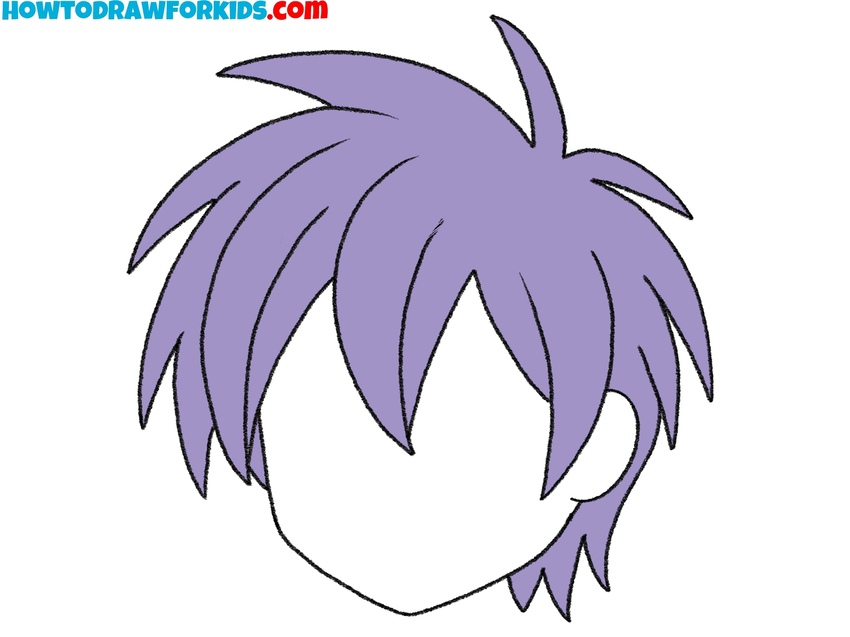 how to draw manga hair featured image