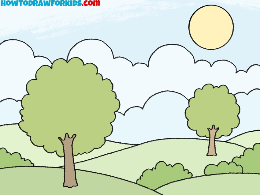 how to draw scenery featured image