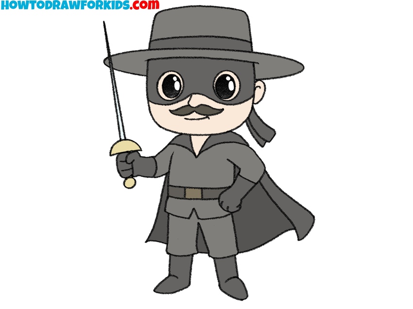 how to draw zorro featured image