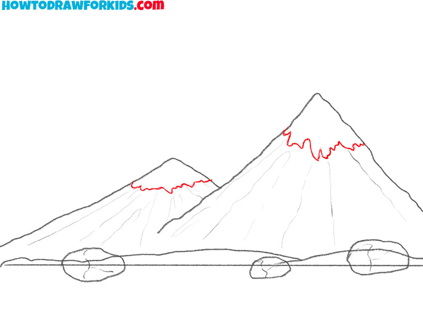 mountains drawing tutorial