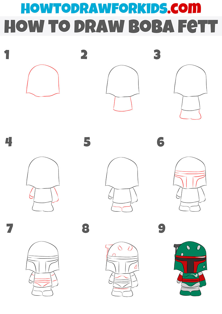 simple boba fett drawing tutorial