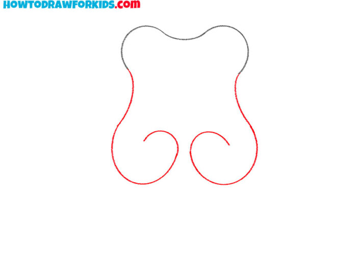 How to Draw a Gummy Bear Step by Step Easy Drawing Tutorial For Kids