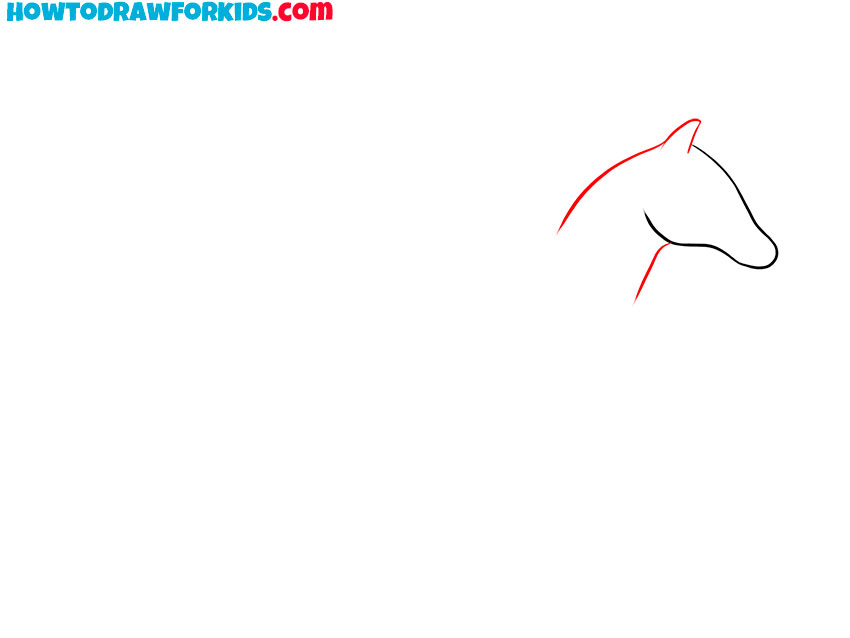 how to draw a running horse for beginners