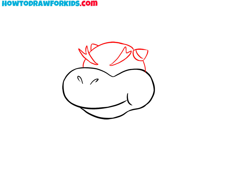 how to draw bowser jr easy