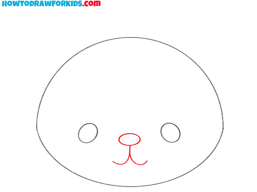 easy raccoon face drawing