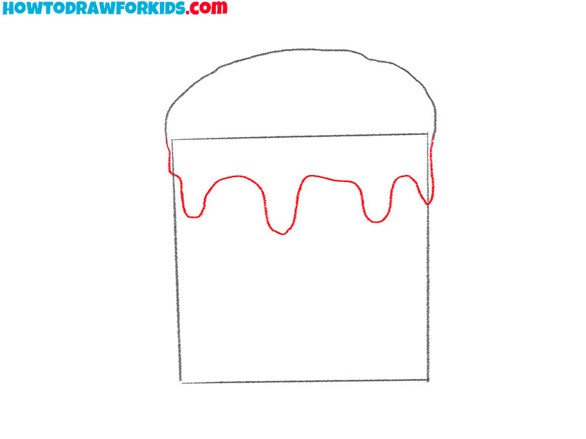 how to draw an easter cake for kindergarten