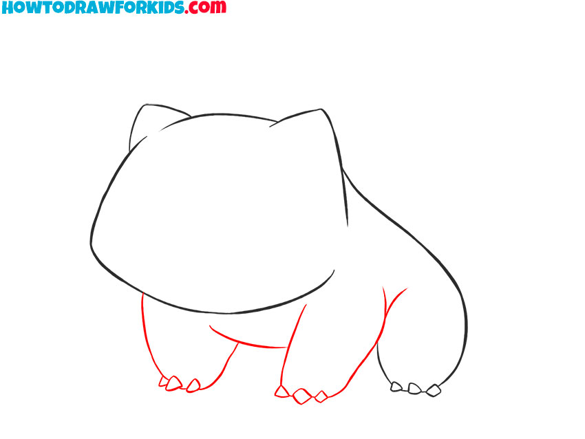 how to draw baby bulbasaur
