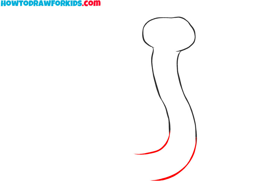 simple snake drawing easy