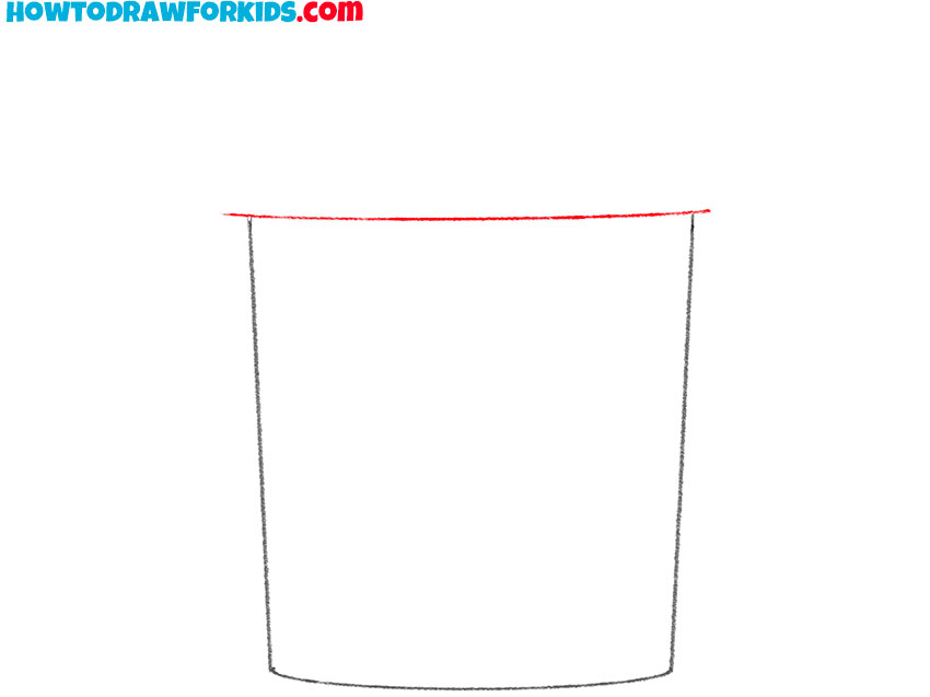 trash can drawing easy